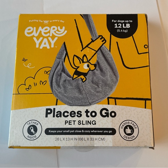 EveryYay Gray Pet Sling - Picture 1 of 2
